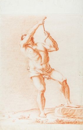 Adriano Baldini  (Faenza, 1810 - Faenza, 1881) : Adamo ed Eva scoprono il corpo di Abele morto.  - Asta Stampe, Disegni e Dipinti dal XVI al XX secolo - Libreria Antiquaria Gonnelli - Casa d'Aste - Gonnelli Casa d'Aste