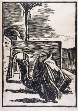  Francesco Dal Pozzo  (Bologna, 1891 - Solbiate Olona, 1983) : Lotto di 2 xilografie.  - Auction Prints, Drawings and Paintings from 16th until 20th centuries - Libreria Antiquaria Gonnelli - Casa d'Aste - Gonnelli Casa d'Aste