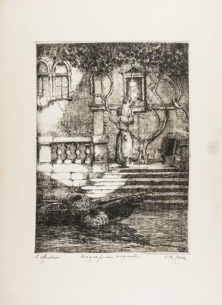  Pericle Menin  (1880 - 1940) : Lotto di 3 acqueforti.  Carlo Casanova  (Crema, 1871 - Quarna Sotto, 1950)  - Asta Stampe, Disegni e Dipinti dal XVI al XX secolo - Libreria Antiquaria Gonnelli - Casa d'Aste - Gonnelli Casa d'Aste
