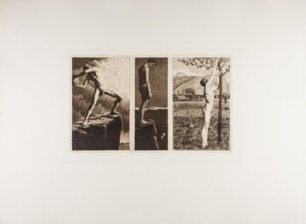  Ernst Hansen  (Danimarca, 1898 - 1968) : Menschleben.  - Asta Stampe, Disegni e Dipinti dal XVI al XX secolo - Libreria Antiquaria Gonnelli - Casa d'Aste - Gonnelli Casa d'Aste