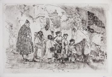  Mos Bianchi  (Mairago, 1836 - 1892) : Profili femminili.  - Asta Stampe, Disegni e Dipinti dal XVI al XX secolo - Libreria Antiquaria Gonnelli - Casa d'Aste - Gonnelli Casa d'Aste
