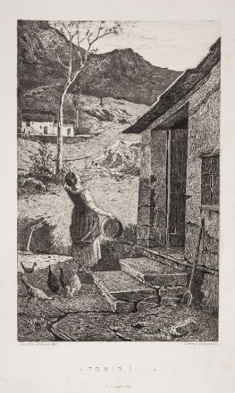  Lorenzo Delleani  (Pollone Biellese, 1840 - Torino, 1908) : Gli amici.  - Asta Stampe, Disegni e Dipinti dal XVI al XX secolo - Libreria Antiquaria Gonnelli - Casa d'Aste - Gonnelli Casa d'Aste