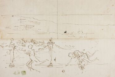  Francesco Vinea  (Forlì, 1845 - Firenze, 1902) : Lotto di 10 disegni.  - Asta Stampe, Disegni e Dipinti dal XVI al XX secolo - Libreria Antiquaria Gonnelli - Casa d'Aste - Gonnelli Casa d'Aste