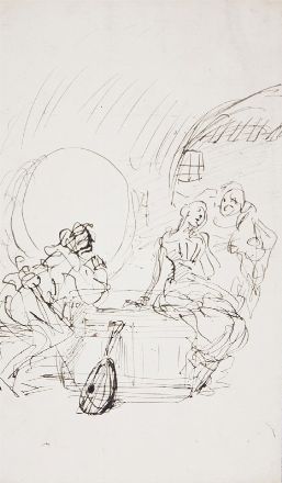  Francesco Vinea  (Forlì, 1845 - Firenze, 1902) : Lotto di 10 disegni.  - Asta Stampe, Disegni e Dipinti dal XVI al XX secolo - Libreria Antiquaria Gonnelli - Casa d'Aste - Gonnelli Casa d'Aste