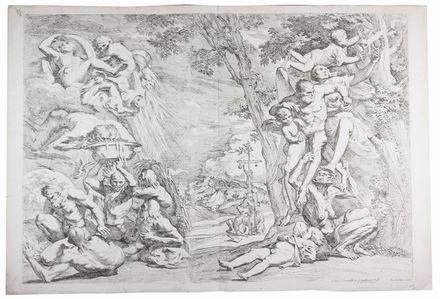  Pietro Testa  (Lucca, 1611 - Roma, 1650) : Allegorie delle stagioni.  - Asta Stampe, Disegni e Dipinti dal XVI al XX secolo - Libreria Antiquaria Gonnelli - Casa d'Aste - Gonnelli Casa d'Aste