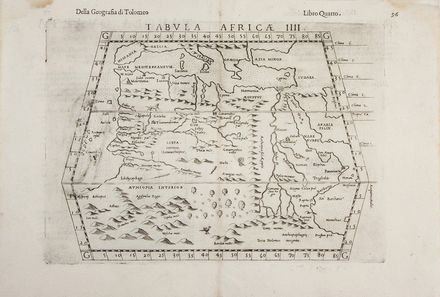  Claudius Ptolemaeus, Girolamo Ruscelli  (Viterbo,,  - Venezia,, 1566) : Tabula Africae III. Tabula Africae IIII.  - Asta Stampe, Disegni e Dipinti dal XVI al XX secolo - Libreria Antiquaria Gonnelli - Casa d'Aste - Gonnelli Casa d'Aste