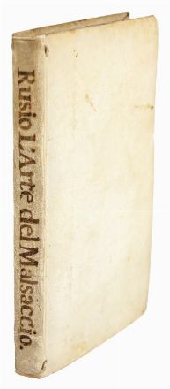  Rusio Lorenzo : Opera de l'arte del malscalcio [...] nellaquale (sic!) si tratta delle razze, governo, e segni di tutte le qualit de Cavalli... Equitazione, Feste - Folklore - Giochi - Sport  - Auction Books, Manuscripts & Autographs - Libreria Antiquaria Gonnelli - Casa d'Aste - Gonnelli Casa d'Aste