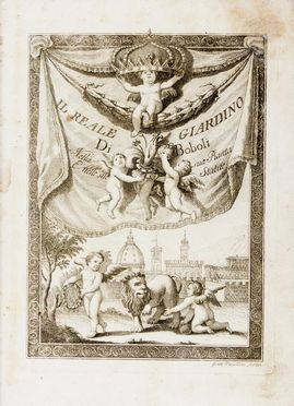  Soldini Francesco Maria : Il Reale Giardino di Boboli nella sua Pianta e nelle sue Statue.  Gaetano Vascellini  (Castel San Giovanni, 1745 - Firenze, 1805)  - Asta Libri, Manoscritti e Autografi - Libreria Antiquaria Gonnelli - Casa d'Aste - Gonnelli Casa d'Aste
