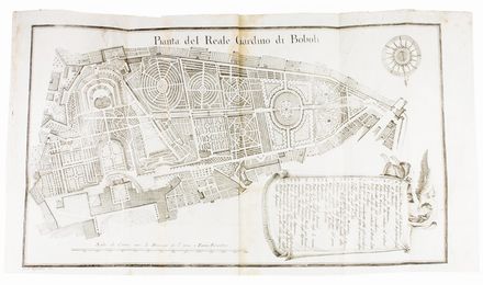  Soldini Francesco Maria : Il Reale Giardino di Boboli nella sua Pianta e nelle sue Statue.  Gaetano Vascellini  (Castel San Giovanni, 1745 - Firenze, 1805)  - Asta Libri, Manoscritti e Autografi - Libreria Antiquaria Gonnelli - Casa d'Aste - Gonnelli Casa d'Aste