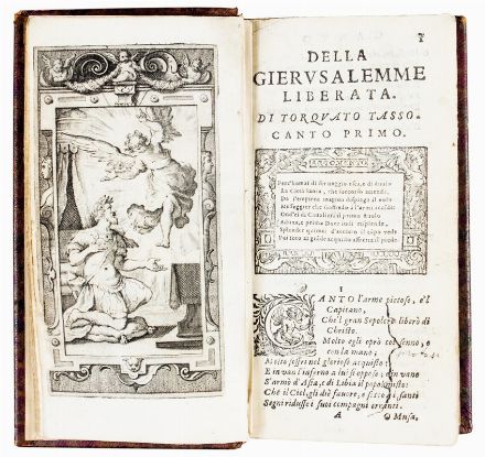  Tasso Torquato : La Gierusalemme [...] con gli Argomenti del Sig. Gio: Vincenzo Imperiale figurata da Bernardo Castello.  Bernardo Castello  - Asta Libri, Manoscritti e Autografi - Libreria Antiquaria Gonnelli - Casa d'Aste - Gonnelli Casa d'Aste