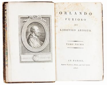  Ariosto Ludovico : Orlando furioso. Tomo primo (-quarto). Letteratura italiana, Figurato, Letteratura, Collezionismo e Bibliografia  - Auction Books, Manuscripts & Autographs - Libreria Antiquaria Gonnelli - Casa d'Aste - Gonnelli Casa d'Aste