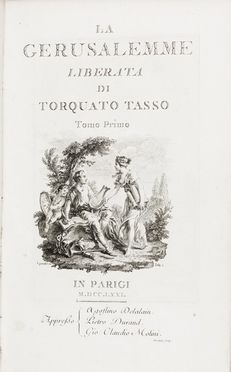  Tasso Torquato : La Gerusalemme Liberata [...]. Tomo primo (-secondo).  Hubert Francois Gravelot  - Asta Libri, Manoscritti e Autografi - Libreria Antiquaria Gonnelli - Casa d'Aste - Gonnelli Casa d'Aste
