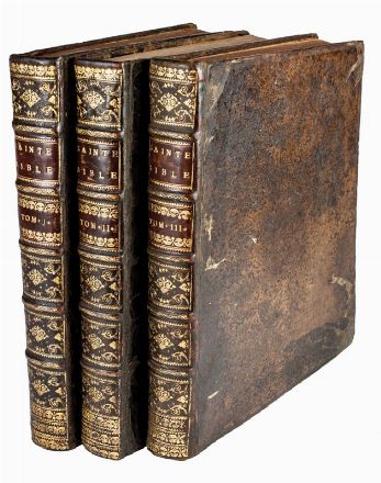  Marne Louis Antoine de : Histoire sacrée de la Providence et de la conduite de Dieu sur les hommes [...] representée en cinq cent tableaux gravez d'apres Raphael et autres grands maîtres.  - Asta Libri, Manoscritti e Autografi - Libreria Antiquaria Gonnelli - Casa d'Aste - Gonnelli Casa d'Aste