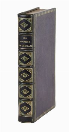  Zola Émile : Les soirées de Médan avec les portraits des six auteurs. Eaux-fortes de Desmoulin et six compositions de Jeanniot...  Guy (de) Maupassant, Joris-Karl Huysmans, Henry Céard, Léon Hennique, Paul Alexis, Georges Jeanniot, Georges Jeanniot  - Asta Libri, Manoscritti e Autografi - Libreria Antiquaria Gonnelli - Casa d'Aste - Gonnelli Casa d'Aste