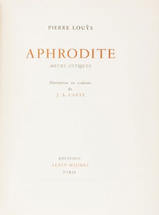  Louÿs Pierre : [Oeuvres choisies].  - Asta Libri, Manoscritti e Autografi - Libreria Antiquaria Gonnelli - Casa d'Aste - Gonnelli Casa d'Aste