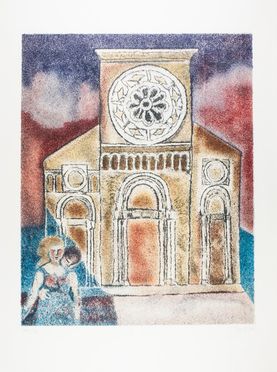  Gentilini Franco : Cathédrales d'Amour. Huit litographies originales en couleurs présentées par R. Carrieri et Patrick Waldberg.  Raffaele Carrieri  (Taranto, 1905 - Pietrasanta, 1984)  - Asta Libri, Manoscritti e Autografi - Libreria Antiquaria Gonnelli - Casa d'Aste - Gonnelli Casa d'Aste