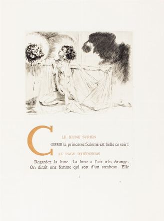  Wilde Oscar : Salomé. Vingt eaux-fortes originales gravées par Lobel-Riche.  Alméry Lobel-Riche  (Ginevra, 1880 - 1950)  - Asta Libri, Manoscritti e Autografi - Libreria Antiquaria Gonnelli - Casa d'Aste - Gonnelli Casa d'Aste
