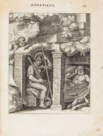  Horatius Flaccus Quintus : [Emblemata imaginibus in aes incisis, notisque illustrata...].  Otto van Veen  - Asta Libri, Manoscritti e Autografi - Libreria Antiquaria Gonnelli - Casa d'Aste - Gonnelli Casa d'Aste