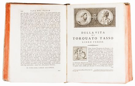  Serassi Pierantonio : La vita di Torquato Tasso... Letteratura italiana, Biografia, Letteratura, Storia, Diritto e Politica  Torquato Tasso, Pietro Vitali  - Auction Books, Manuscripts & Autographs - Libreria Antiquaria Gonnelli - Casa d'Aste - Gonnelli Casa d'Aste