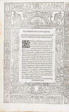  Ficino Marsilio : Epistole. Incunabolo, Letteratura italiana, Collezionismo e Bibliografia, Letteratura  - Auction Books, Manuscripts & Autographs - Libreria Antiquaria Gonnelli - Casa d'Aste - Gonnelli Casa d'Aste