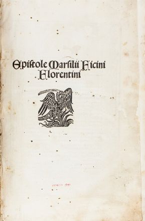  Ficino Marsilio : Epistole. Incunabolo, Letteratura italiana, Collezionismo e Bibliografia, Letteratura  - Auction Books, Manuscripts & Autographs - Libreria Antiquaria Gonnelli - Casa d'Aste - Gonnelli Casa d'Aste