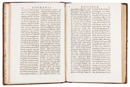 Socrates, Antisthenis et aliorum Socraticorum epistolae. leo Allatius hactenus non editas primus graec vulgavit; Latin vertit...  Leone Allacci, Socrates  - Asta Libri, Manoscritti e Autografi - Libreria Antiquaria Gonnelli - Casa d'Aste - Gonnelli Casa d'Aste