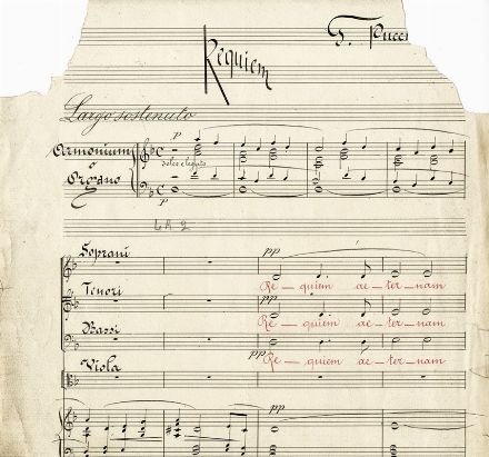  Puccini Giacomo : Da 'La Fanciulla del West' (terzo atto dell'opera): carta musicale manoscritta con firma e annotazioni autografe.  - Asta Libri, Manoscritti e Autografi - Libreria Antiquaria Gonnelli - Casa d'Aste - Gonnelli Casa d'Aste