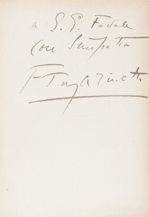  Marinetti Filippo Tommaso : Gabriele D'Annunzio Intime.  - Asta Libri, Manoscritti e Autografi - Libreria Antiquaria Gonnelli - Casa d'Aste - Gonnelli Casa d'Aste