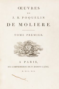  Molire (Poquelin Jean-Baptiste, detto) : Oeuvres [...]. Tome premier (-sixime).  - Asta Libri, Manoscritti e Autografi - Libreria Antiquaria Gonnelli - Casa d'Aste - Gonnelli Casa d'Aste