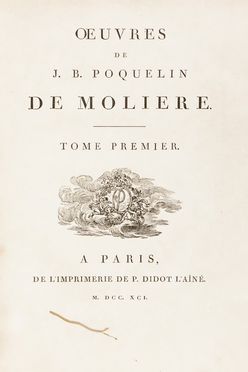  Molire (Poquelin Jean-Baptiste, detto) : Oeuvres [...]. Tome premier (-sixime). Teatro, Musica, Teatro, Spettacolo  - Auction Books, Manuscripts & Autographs - Libreria Antiquaria Gonnelli - Casa d'Aste - Gonnelli Casa d'Aste