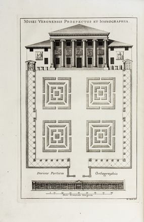  Maffei Francesco : Museum Veronense hoc est antiquarum inscriptionum atque anaglyphorum collectio cui Taurinensis adiungitur et Vindobonensis... Archeologia, Figurato  Francesco Zucchi, Giambettino Cignaroli  (Verona, 1706 - 1770)  - Auction Books & Graphics. Part II: Books, Manuscripts & Autographs - Libreria Antiquaria Gonnelli - Casa d'Aste - Gonnelli Casa d'Aste