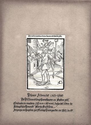  Albrecht Drer  (Norimberga,, 1471 - 1528) : Il corvo pazzo. De differentibus bene facere cum statim possunt. Titulus XXXI.  - Asta Libri & Grafica. Parte I: Stampe, Disegni & Dipinti - Libreria Antiquaria Gonnelli - Casa d'Aste - Gonnelli Casa d'Aste