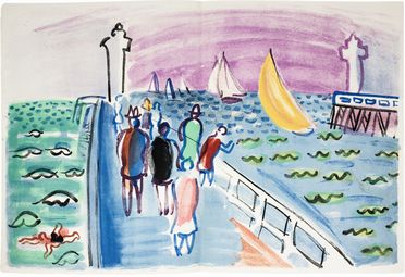  Saint-Pierre Michel de, Dufy Raoul : Les côtes normandes.  - Asta Libri & Grafica. Parte II: Autografi, Musica & Libri a Stampa - Libreria Antiquaria Gonnelli - Casa d'Aste - Gonnelli Casa d'Aste