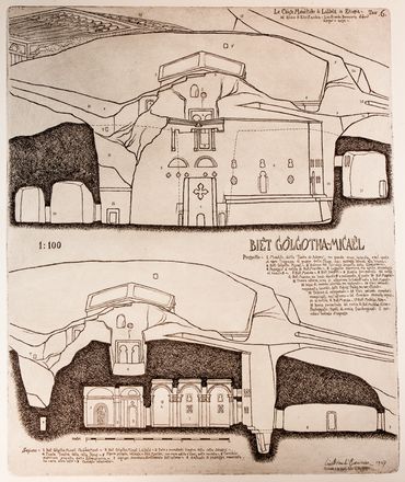  Lino Bianchi Barriviera  (Montebelluna, 1906 - Acilia, 1985) : Lotto composto di 2 acqueforti.  - Auction Books & Graphics. Part I: Prints, Drawings & Paintings - Libreria Antiquaria Gonnelli - Casa d'Aste - Gonnelli Casa d'Aste