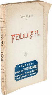  Aglietti Gino : Follià!...  - Asta Libri & Grafica. Parte II: Autografi, Musica & Libri a Stampa - Libreria Antiquaria Gonnelli - Casa d'Aste - Gonnelli Casa d'Aste
