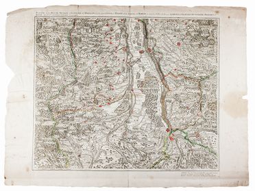 Gaspard Baillieu  (16 - 1744) : Lotto composto di 4 carte geografiche.  - Auction Books & Graphics. Part I: Prints, Drawings & Paintings - Libreria Antiquaria Gonnelli - Casa d'Aste - Gonnelli Casa d'Aste