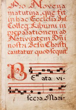 Pro novena matutina quae sit in hoc Ecclesiae...  - Asta Libri & Grafica. Parte II: Autografi, Musica & Libri a Stampa - Libreria Antiquaria Gonnelli - Casa d'Aste - Gonnelli Casa d'Aste