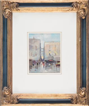  Oscar Ricciardi  (Napoli, 1864 - 1935) : Lotto composto di 2 dipinti.  - Auction Books & Graphics. Part I: Prints, Drawings & Paintings - Libreria Antiquaria Gonnelli - Casa d'Aste - Gonnelli Casa d'Aste