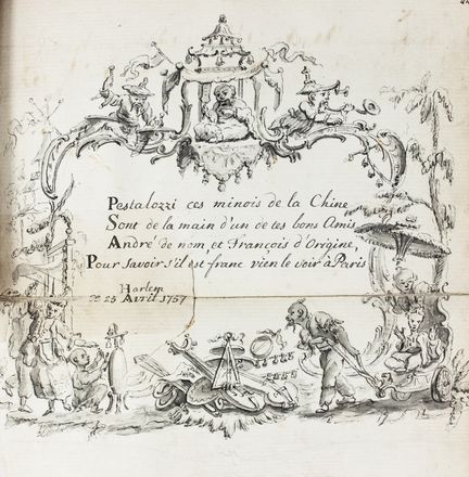 Album amicorum di Conrad Pestalozzi Camerling.  Dirk Van der Aa, Johan Van Gool, Willem Joseph Laquy  - Asta Libri & Grafica. Parte II: Autografi, Musica & Libri a Stampa - Libreria Antiquaria Gonnelli - Casa d'Aste - Gonnelli Casa d'Aste