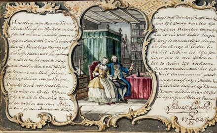 Album amicorum di Conrad Pestalozzi Camerling.  Dirk Van der Aa, Johan Van Gool, Willem Joseph Laquy  - Asta Libri & Grafica. Parte II: Autografi, Musica & Libri a Stampa - Libreria Antiquaria Gonnelli - Casa d'Aste - Gonnelli Casa d'Aste