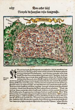  Sebastian Mnster  (Ingelheim am Rhein,, 1488 - Basilea,, 1552) : Lotto composto di 3 vedute di citt italiane.  - Auction Books & Graphics. Part I: Prints, Drawings & Paintings - Libreria Antiquaria Gonnelli - Casa d'Aste - Gonnelli Casa d'Aste
