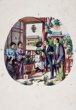  Quinto Cenni  (Imola, 1845 - Carate Brianza, 1917) : Lotto composto di 5 acquerelli orientalisti.  - Auction Books & Graphics. Part I: Prints, Drawings & Paintings - Libreria Antiquaria Gonnelli - Casa d'Aste - Gonnelli Casa d'Aste
