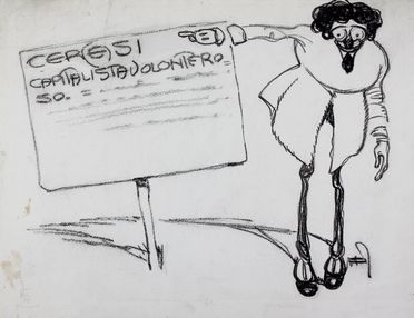  Adolfo Perone : Lotto composto di 3 disegni.  - Asta Libri & Grafica. Parte I: Stampe, Disegni & Dipinti - Libreria Antiquaria Gonnelli - Casa d'Aste - Gonnelli Casa d'Aste