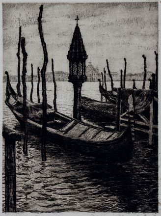  Laurenzio Laurenzi  (Assisi, 1878 - Roma, 1946) : Ponte dei Sospiri - Venezia.  - Asta Libri & Grafica. Parte I: Stampe, Disegni & Dipinti - Libreria Antiquaria Gonnelli - Casa d'Aste - Gonnelli Casa d'Aste