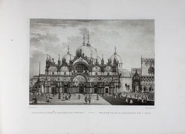  Antonio Lazzari  (Mestre, 1798 - Venezia, 1834) : La R. Basilica di S. Marco esposta in sei Tavole.  - Auction Books & Graphics. Part I: Prints, Drawings & Paintings - Libreria Antiquaria Gonnelli - Casa d'Aste - Gonnelli Casa d'Aste