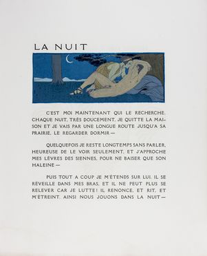  George Barbier  (Nantes, 1882 - Parigi, 1932) : Lotto composto di 5 vignette da Les chansons de Bilitis di Lous Pierre.  Pierre Lous  - Asta Libri & Grafica. Parte I: Stampe, Disegni & Dipinti - Libreria Antiquaria Gonnelli - Casa d'Aste - Gonnelli Casa d'Aste