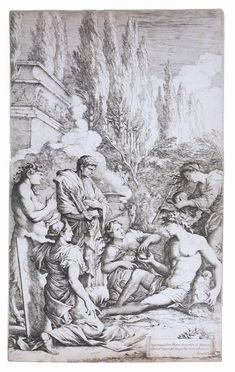  Salvator Rosa  (Arenella, 1615 - Roma, 1673) : Il Genio.  - Asta Libri & Grafica. Parte I: Stampe, Disegni & Dipinti - Libreria Antiquaria Gonnelli - Casa d'Aste - Gonnelli Casa d'Aste