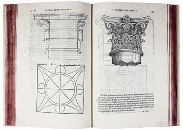  Alberti Leon Battista : L'Architettura [...] tradotta in lingua fiorentina da Cosimo Bartoli gentil'huomo & accademico fiorentino. Con la aggiunta de disegni.  Cosimo Bartoli  - Asta Libri & Grafica. Parte II: Autografi, Musica & Libri a Stampa - Libreria Antiquaria Gonnelli - Casa d'Aste - Gonnelli Casa d'Aste