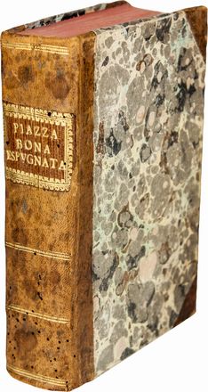  Piazza Vincenzo : Bona d'Affrica espugnata da' Cavalieri di S. Stefano P. e M. Poema eroico...  Arnold (van) Westerhout  (Anversa, 1651 - Roma, 1725), Pietro Antonio Pazzi  (Firenze,, ), Nicolas Dorigny  (Parigi, 1658 - 1746), Mauro Oddi  (Parma, 1639 - 1702)  - Asta Libri & Grafica. Parte II: Autografi, Musica & Libri a Stampa - Libreria Antiquaria Gonnelli - Casa d'Aste - Gonnelli Casa d'Aste