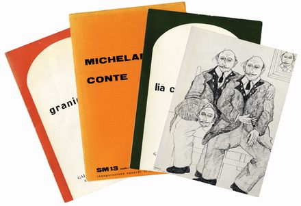 Raccolta di oltre 80 tra cataloghi, brochures, inviti di gallerie d'arte.  - Asta Libri & Grafica - Libreria Antiquaria Gonnelli - Casa d'Aste - Gonnelli Casa d'Aste